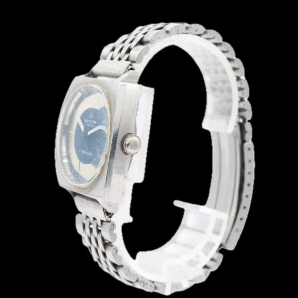 Vintage Baylor Norseman Bullseye Dial Men's Mechanical Wristwatch AS 1951 Steel